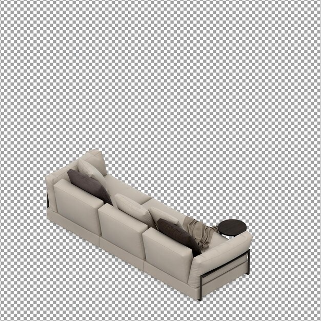 Sofa in 3d-rendering isoliert