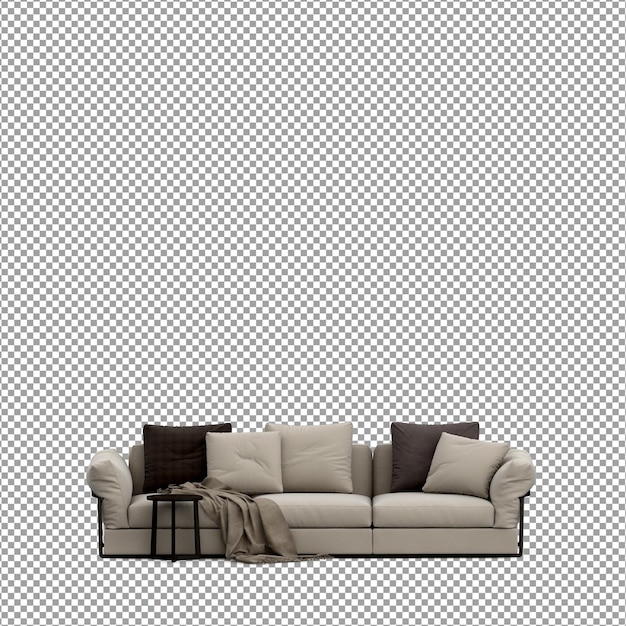 Sofa in 3d-rendering isoliert