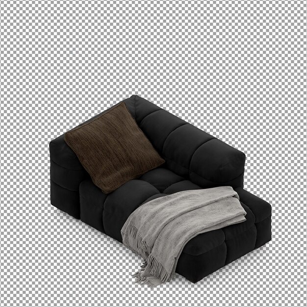 Sofa in 3d-rendering isoliert