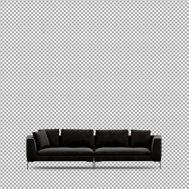 PSD sofa in 3d-rendering isoliert