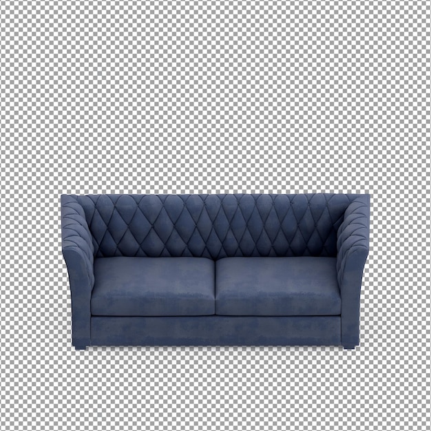 PSD sofa in 3d-rendering isoliert