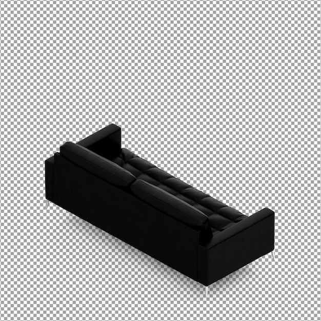 Sofa in 3D-Rendering isoliert