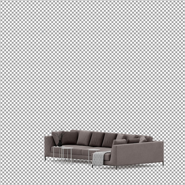 Sofa in 3d-rendering isoliert