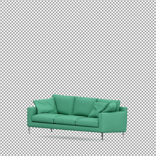 Sofa in 3d-rendering isoliert