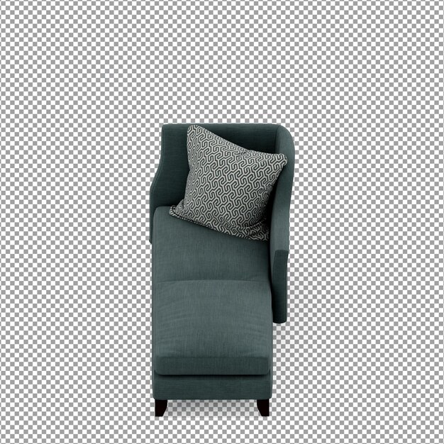 Sofa in 3d-rendering isoliert