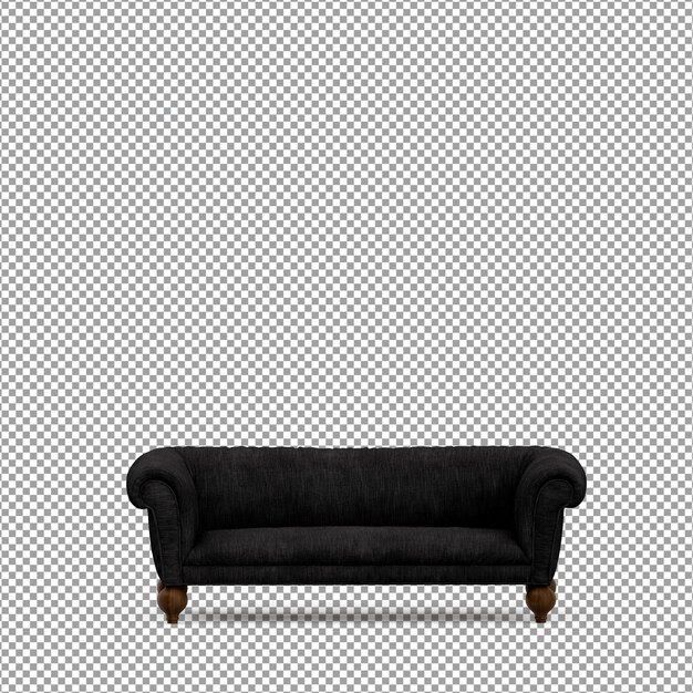 Sofa in 3D-Rendering isoliert