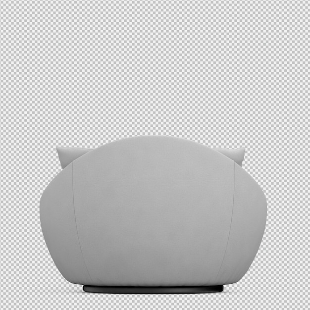 Sofá isométrico 3D Render