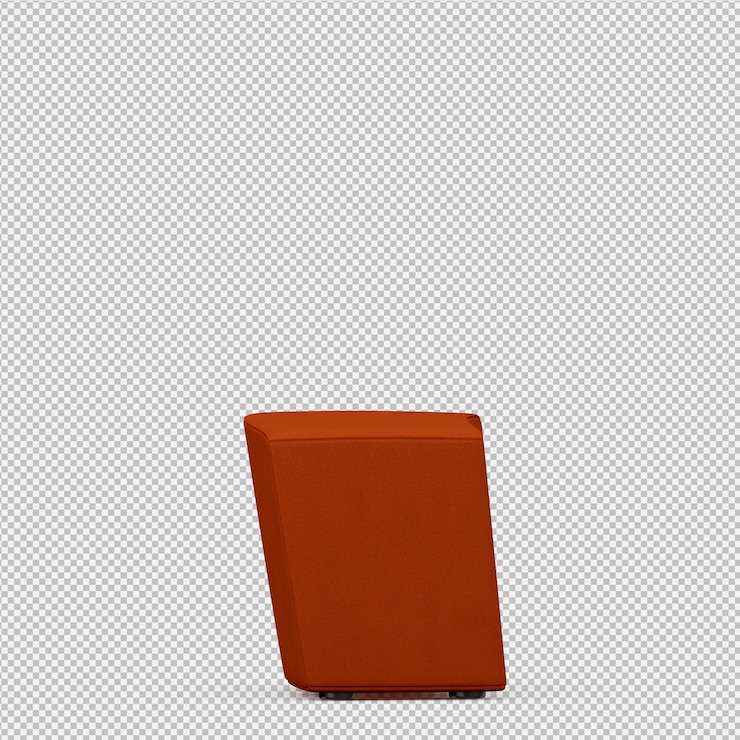 PSD sofá isométrico 3d render