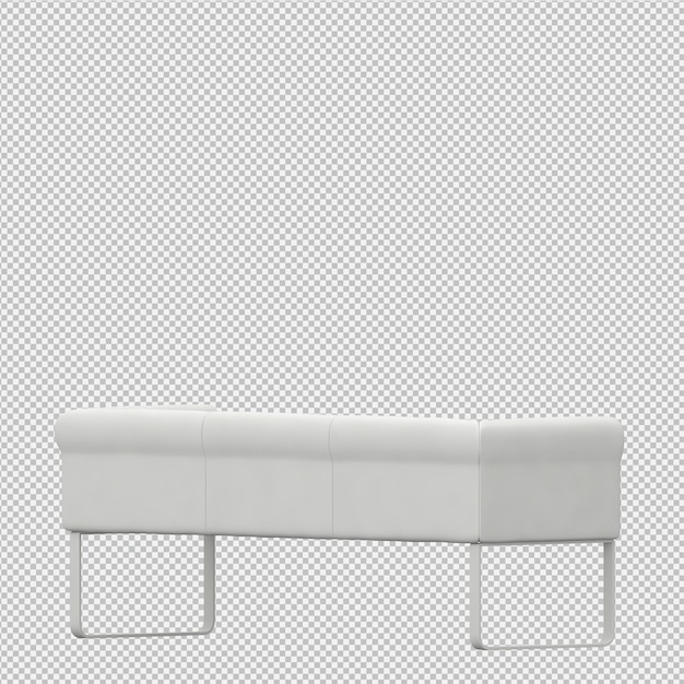 Sofá isométrico 3D Render