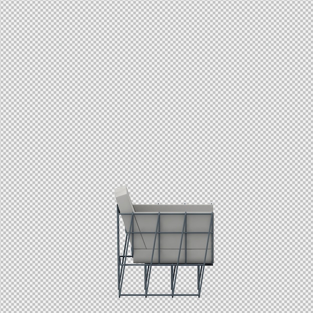 Sofá isométrico 3D Render