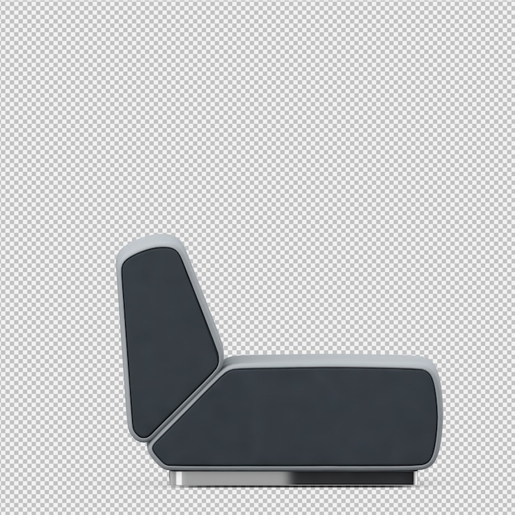 PSD sofá isométrico 3d render