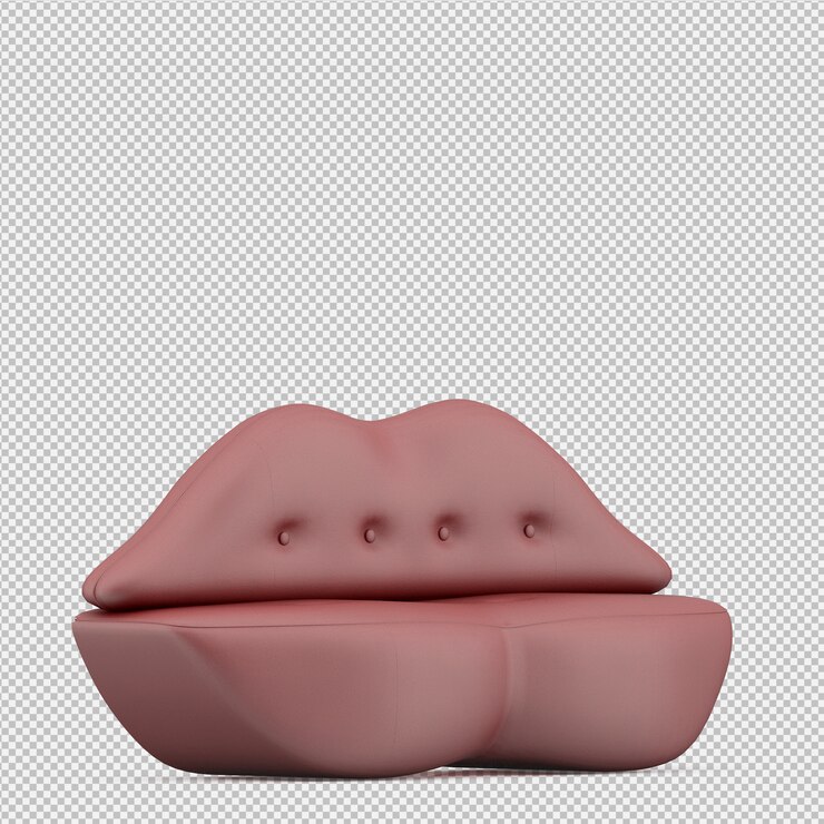 PSD sofá isométrico 3d render