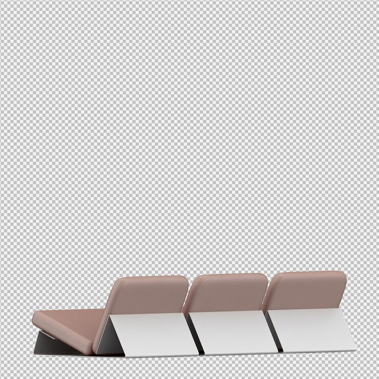 PSD sofá isométrico 3d render