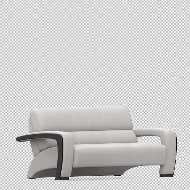 Sofá isométrico 3D Render
