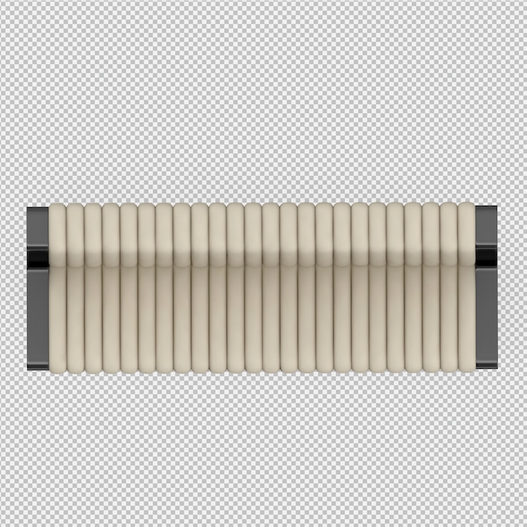 PSD sofá isométrico render 3d