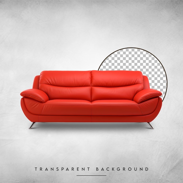 PSD sofa minimalista moderno psd aislado en un fondo blanco