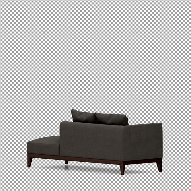 Sofá en render 3d aislado