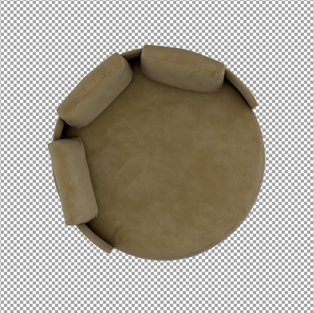 Sofá en render 3d aislado