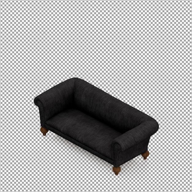 Sofá en render 3d aislado