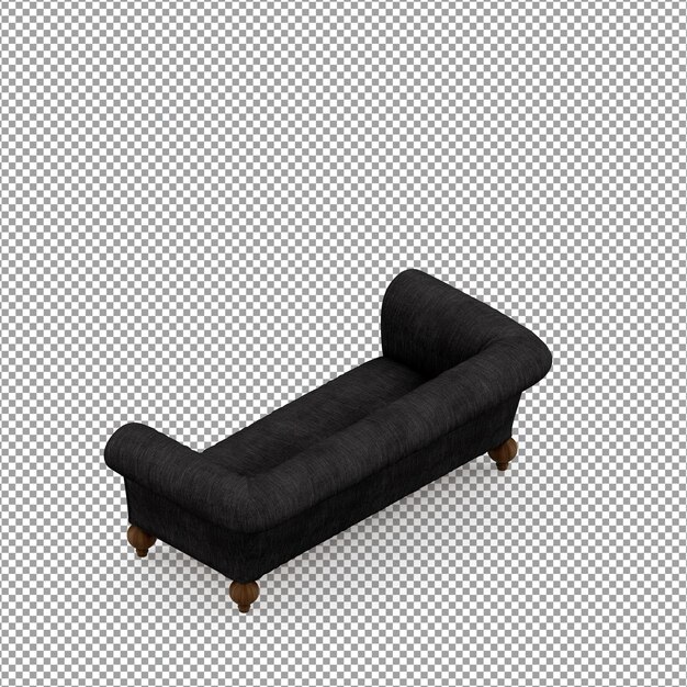 Sofá en render 3d aislado