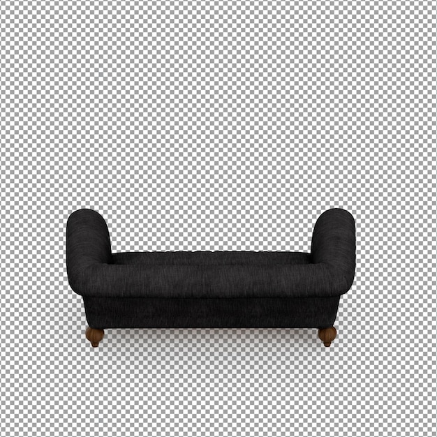 Sofá en render 3d aislado
