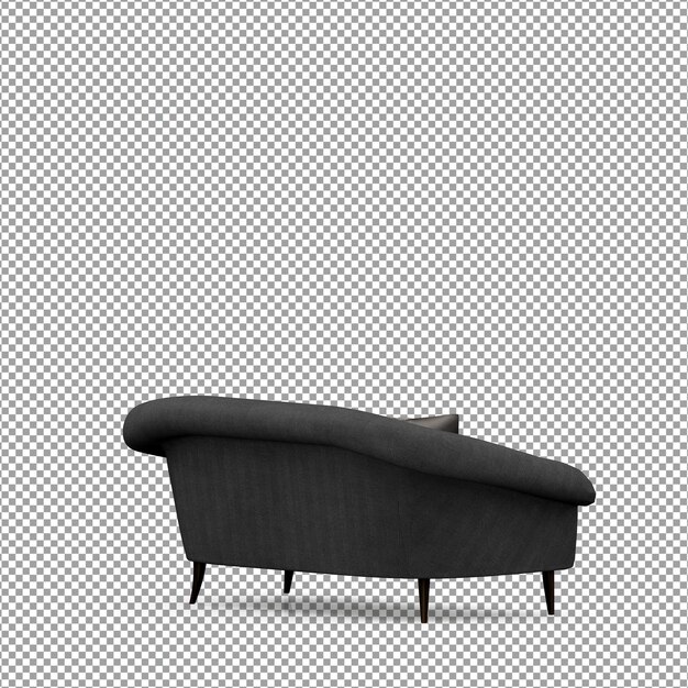 Sofá en render 3d aislado