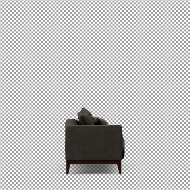 Sofa ve 3D renderování izolovaná