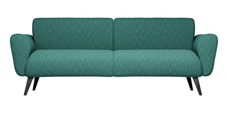 PSD sofá verde moderno y de lujo aislado sobre un fondo blanco colección de muebles