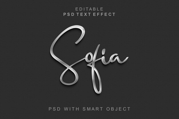 PSD sofia 3d-texteffekt