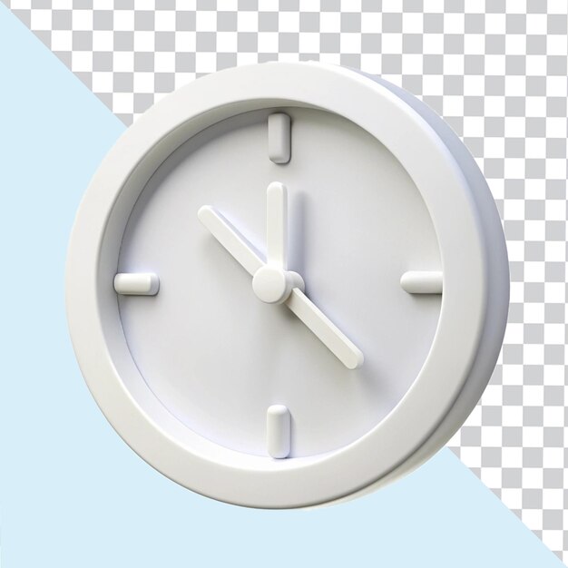 Sofisticado PSD de icono de reloj 3D para un mayor atractivo visual y versatilidad
