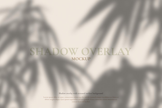 a soft and artistic shadow overlay mockup with natural leaf shadows adding depth and texture to any project with a minimalistic background