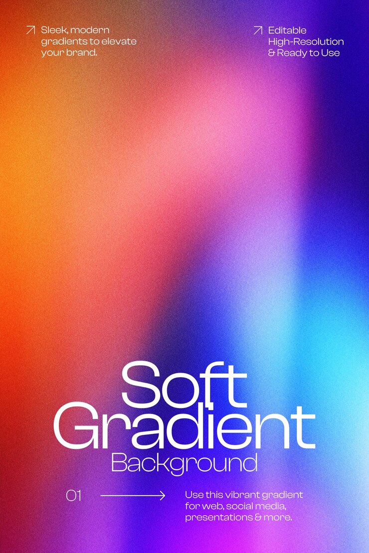 PSD soft gradient background for presentation