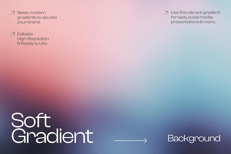 PSD soft gradient background for web social media  presentations