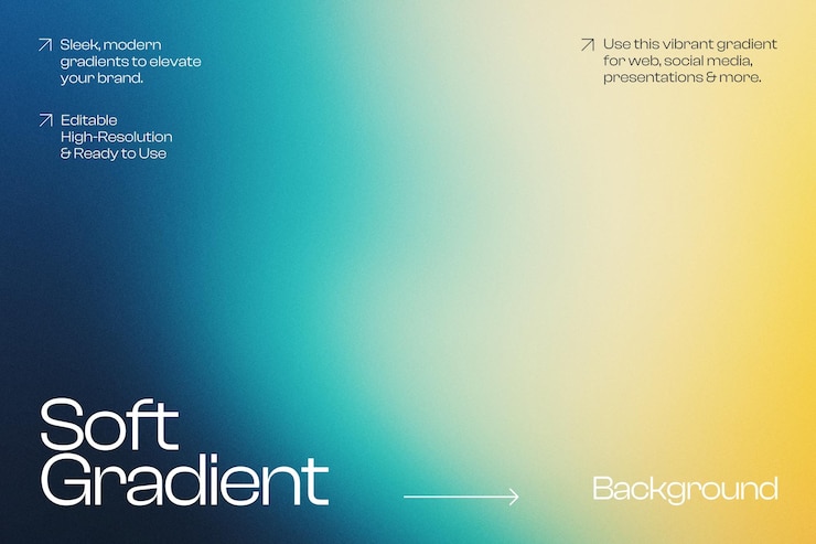 PSD soft gradient background para web e mídia social