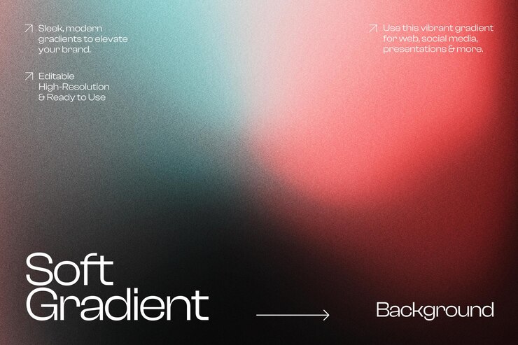 PSD soft gradient background para web social media e apresentações