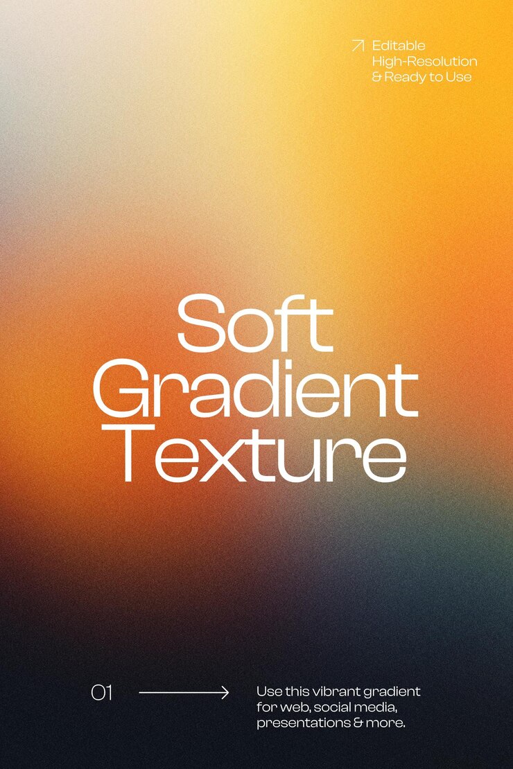 PSD soft gradient texture poster
