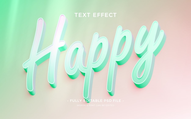 PSD soft-text-effekt