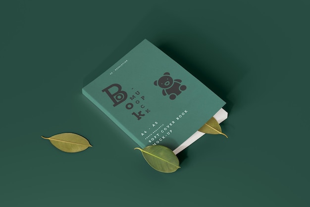 Softcover-Buch-Mockup-Szene