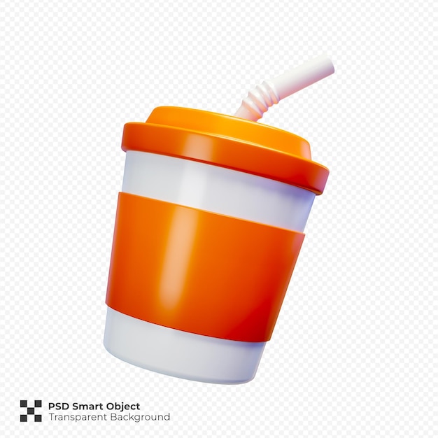 Softdrink 3d icono ilustración aislado psd premium