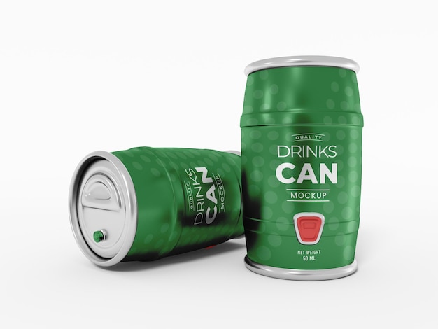 Softdrink kann Verpackung Mockup