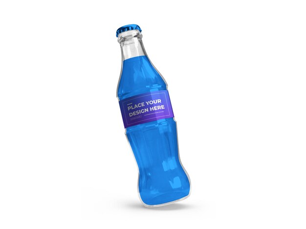 Softdrinkflasche 3D Mockup Design