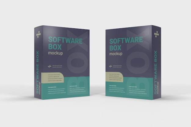 Software-Box-Mockup 3D-Rendering