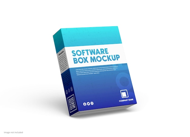 PSD software box mockup