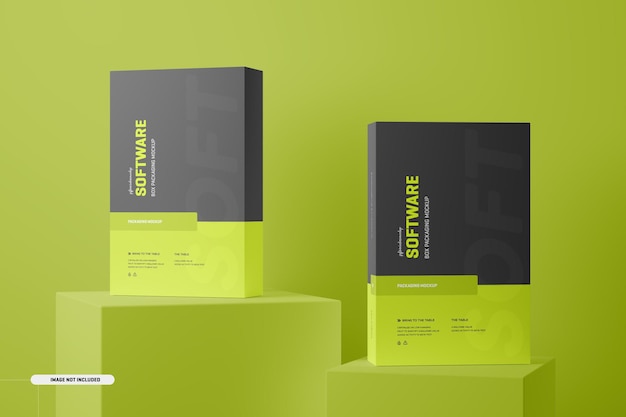 Software-Box-Verpackungsmodell
