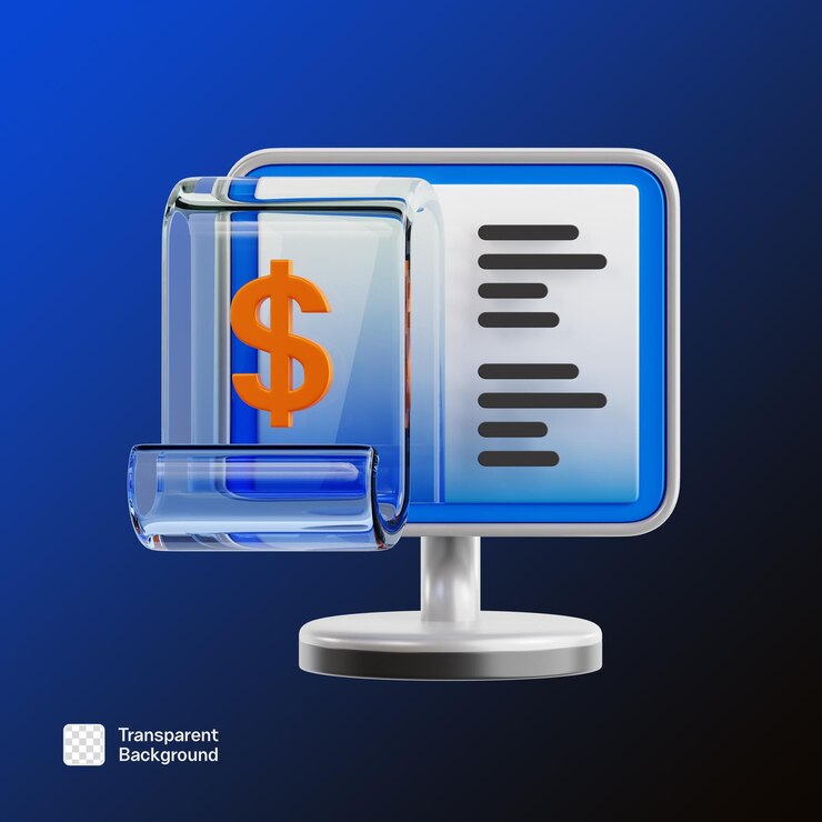 PSD software como un servicio ilustración de icono 3d plantilla png