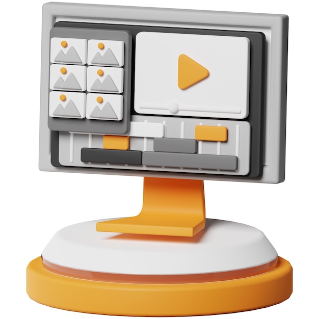 Software de edición de video cine película película 3D