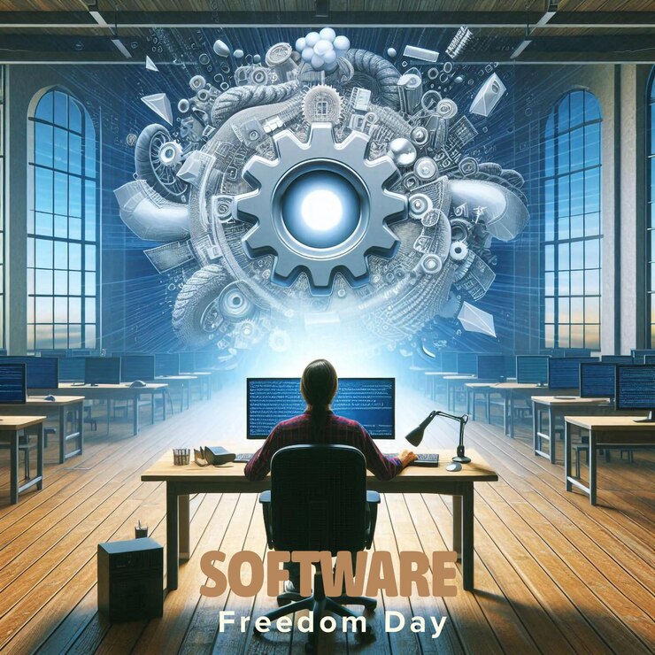 PSD software freedom day psd banner design template