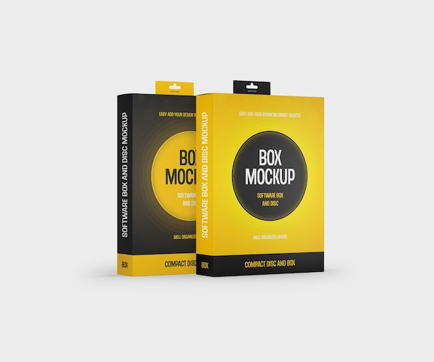 Softwarebox und disc-mockup