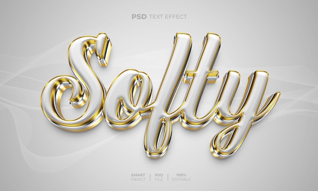 Softy 3d editierbarer texteffekt