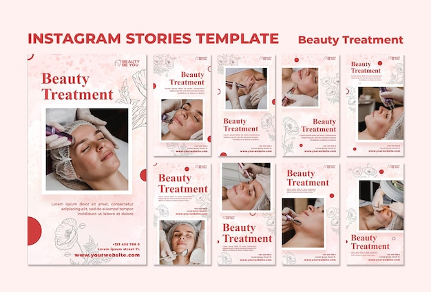 Soins de beauté Instagram stories